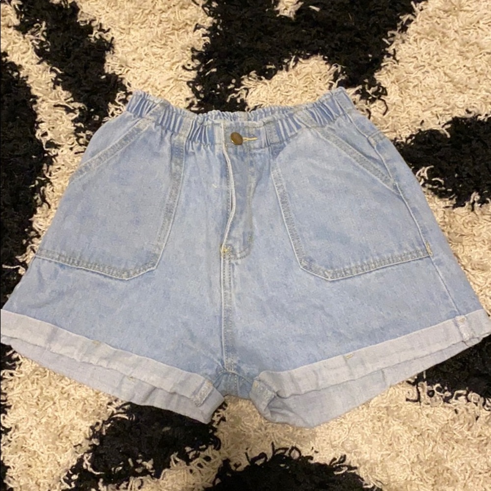 super cute high waisted jean shorts